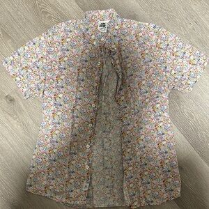 Floral men bottom down shirt